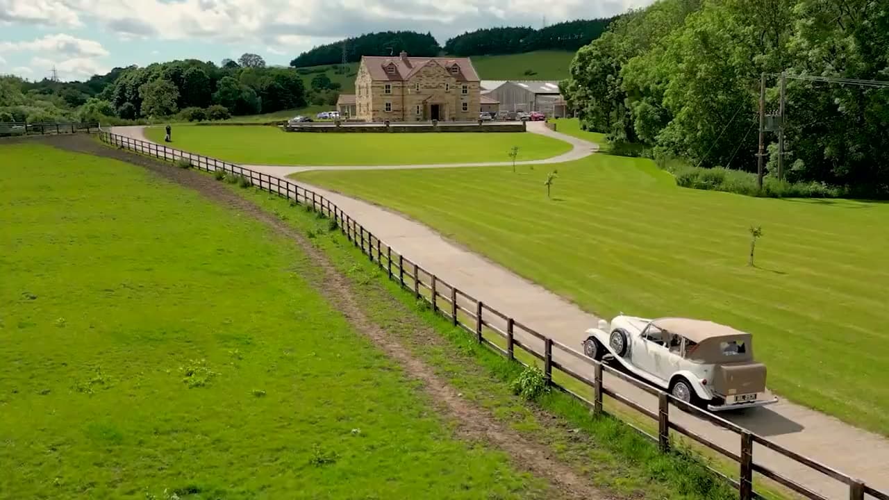 Cinematic wedding film frame by Jacob White Films